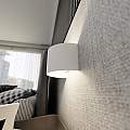 Applique Moderna 1 Luce Floki Fascia In Acciaio Bianco LA0178-EB-AP1-BI
