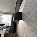 Applique Moderna 1 Luce Floki Fascia In Acciaio Nero LA0178-EB-AP1-NR