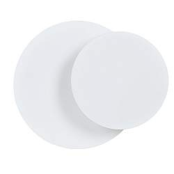 Applique 1 Luce A Disco Con Base In Acciaio Bianco Applique 1 Luce A Disco Con Base In Acciaio Bianco