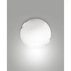 Fox Plafoniera D30 Bianco 1 Luce Cromo Metallo Collezione FOX Ideale per Ambienti Moderni