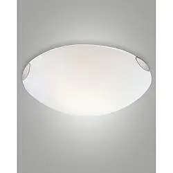 Plafoniera Fox D.50 Bianca 3 luci in metallo e vetro Collezione FOX per il tuo spazio