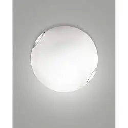 Plafoniera Fox D.40 Bianco Collezione FOX Due luci design moderno per interni