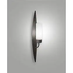 Vanity Applique Ruggine Scuro L.50 Cm.