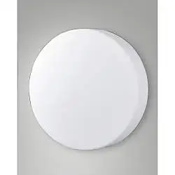 Graff Plafoniera Bianca D.40 Collezione GRAFF Due Luce Metallo e Vetro Soprano