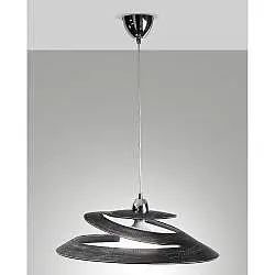 Lampada Sospensione Aragon Nero Antico 1 Luce Metallo Stile Moderno Collezione ARAGON