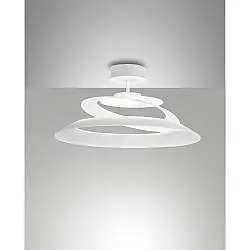 Aragon Plafoniera Led Bianca 1 Luce Finitura Metallo Collezione Aragon 1760 Lumen