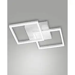 Applique Bianca 2 Luci LED Collezione Bard Fabas per Illuminazione Moderna