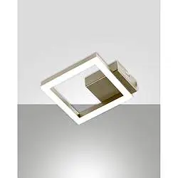 Lampada Bard Applique Oro Opaco 1 Luce LED Calda Design Elegante Fabas