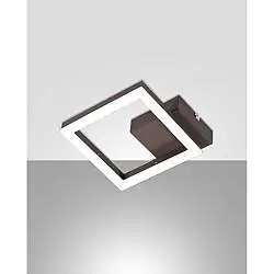 Lampada Applique Corten 1 Luce Ruggine Serie Bard Fabas per Arredo Moderno