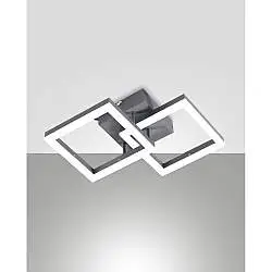 Bard Applique Antracite 2 Luci Calda per Vendite Marketing e Design Interno