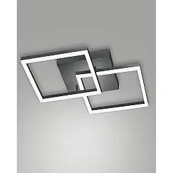 Bard Applique Antracite 2 Luci Collezione BARD per un Design Elegante e Funzionale