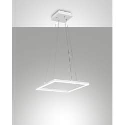 Lampada A Sospensione Fabas Bard Led 39W 3000K Bianco Moderno Lampada A Sospensione Fabas Bard Led 39W 3000K Bianco Moderno