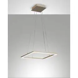Lampada A Sospensione Fabas Bard Led 39W 3000K Oro Moderno