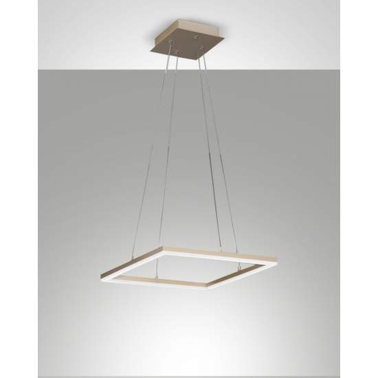 Lampada A Sospensione Fabas Bard Led 39W 3000K Oro Moderno 3394-40-225