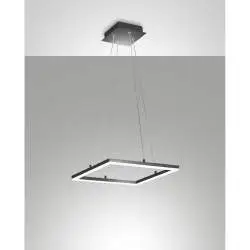 Lampada A Sospensione Fabas Bard Led 39W 3000K Grigio Moderno
