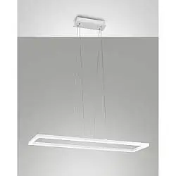 Fabas Collezione BARD Sospensione Bianca Nw 1 Luce Design Elegante 4000K