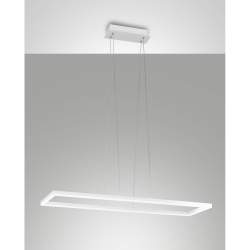 Lampada A Sospensione Fabas Bard Led 52W 3000K Bianco Moderno Lampada A Sospensione Fabas Bard Led 52W 3000K Bianco Moderno