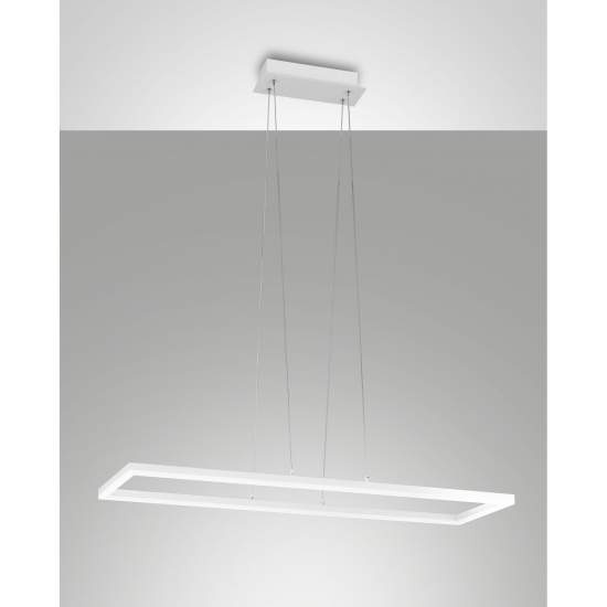 Lampada A Sospensione Fabas Bard Led 52W 3000K Bianco Moderno 3394-45-102