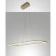 Lampada A Sospensione Fabas Bard Led 52W 3000K Oro Moderno