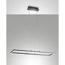 Lampada Bard Sospensione Antracite L920X320 Collezione BARD con luce led integrata