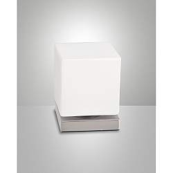 Brenta Da Tavolo Nichel Satinato Fabas Collezione BRENTA Lampada Led 1 Luce