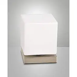 Lampada da Tavolo Brenta Oro Opaco 1 Luce Stile Elegante e Moderno Fabas