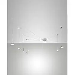 Isabella Sospensione 6 Luci Alluminio