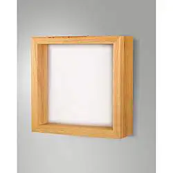Lampada da Parete Fabas Window Applique Quercia L375 Design Moderno Luce Calda