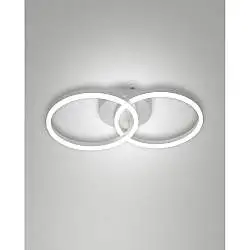 Giotto Applique Bianca D300 D300 due luci collezione Giotto lampada led integrata