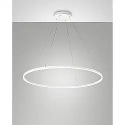Giotto Sospensione Bianca 1 Luce Design Elegante per Ambienti Moderni Fabas