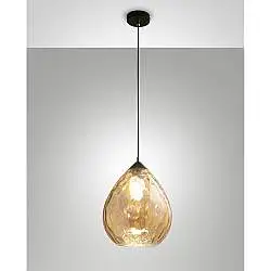 Gisella Sospensione Ambra D260 Collezione Gisella Vetro Soffiato 1 Luce Elegante