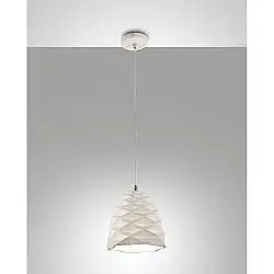 Sospensione Bianca Duchessa D200 per Illuminarie Moderno Collezione Duchessa 1 Luce