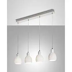 Marina Sospensione Bianca 4 Luci