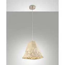 Crumple Sospensione Kaki Lampada 1 Luce Collezione CRUMPLE Design Elegante Moderno