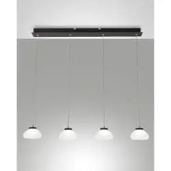 Lampada A Sospensione Fabas Arabella Led 32W 3000K Bianco Moderno