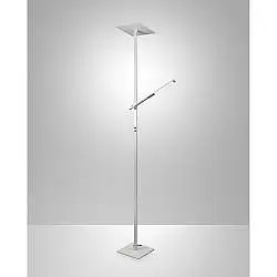 Lampada da Terra Fabas Ideal Collezione IDEAL Bianco con 2 Luci Dimmerabile LED