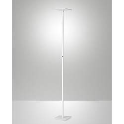 Lampada da Terra Bianco IDEAL Collezione Fabas 1 Luce Dimmerabile e Orientabile