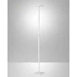 Lampada da Terra Bianco IDEAL Collezione Fabas 1 Luce Dimmerabile e Orientabile