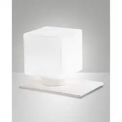 Lampada da Tavolo Bianco Zara G9 Fabas Stile Moderno Unica Finitura Elegante