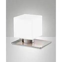Zara Da Tavolo Nichel Satinato Led G9 Stile Moderno 1 Luce Collezione ZARA