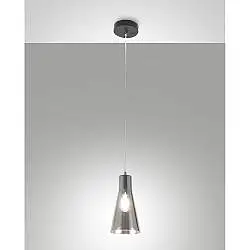 Sospensione Dafne Fume 1 Luce Fabas Design Collezione DAFNE Alta Qualità 200 Cm