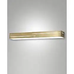 Lampada Banny Applique Ottone Satinato 1 Luce Design Elegante Collezione BANNY