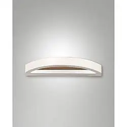 Cordoba Applique Bianca Design in Metallo e Legno 1 Luce Calda Fabas Collezione CORDOBA