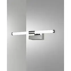 Applique Ago Cromo Fabas con Luce LED 1 Focale Calda della Collezione AGO