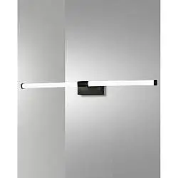 Ago Applique Nero Fabas Collezione AGO 1 Luce Led Calda Design Moderno 3000K