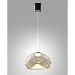 Brena Saliscendi Cognac Lampada Led Integrata Regolabile Alta e Bassa Brevissima