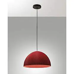 Lampada Sospensione Carola Bordeaux Collezione CAROLA Alta Regolabile Stile Moderno