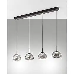 Lucille Sospensione Fume' 4L.Lin