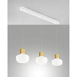 Kino Sospensione Bianco 3Luci Lin.