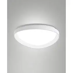 Quirk Plafoniera Led Bianca D.600